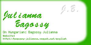 julianna bagossy business card